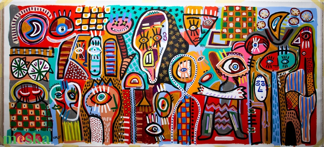 A ébredező Párizs - művészet - festmény - akril - Meska.hu