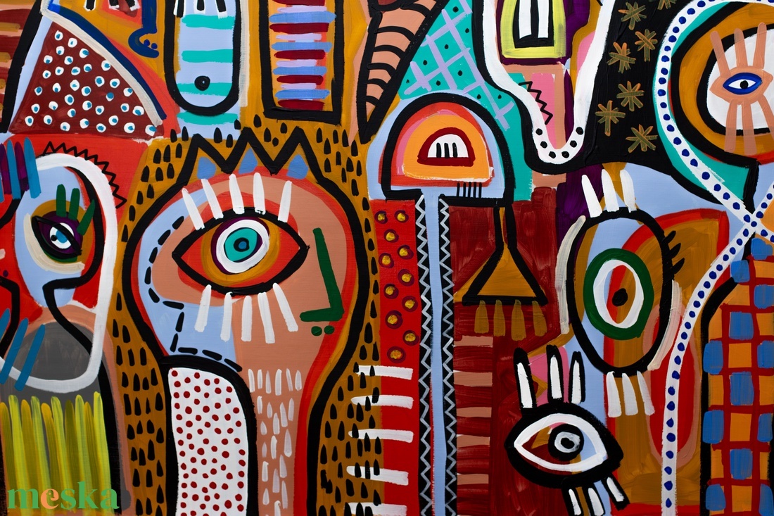 A ébredező Párizs - művészet - festmény - akril - Meska.hu