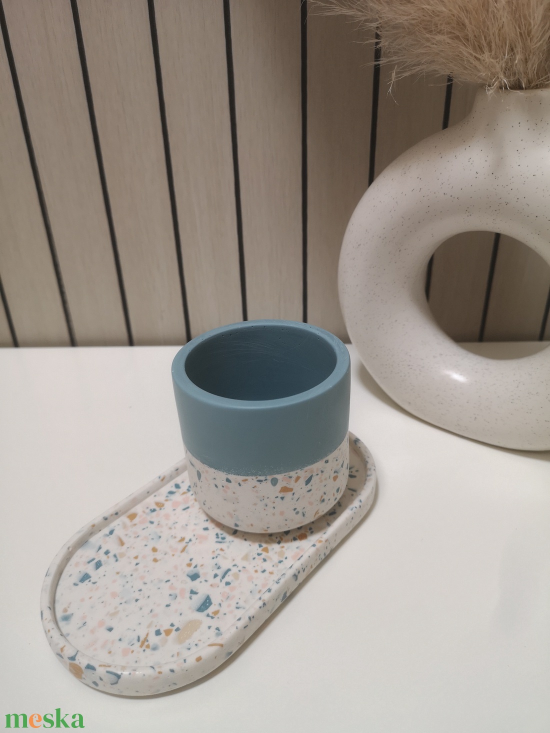 Marine terrazzo ovális tálca és tároló pohár szett - otthon & életmód - dekoráció - asztal és polc dekoráció - dekorációs tál, tartó - Meska.hu Marine terrazzo ovális tálca és tároló pohár szett - otthon & életmód - dekoráció - asztal és polc dekoráció - dekorációs tál, tartó - Meska.hu
