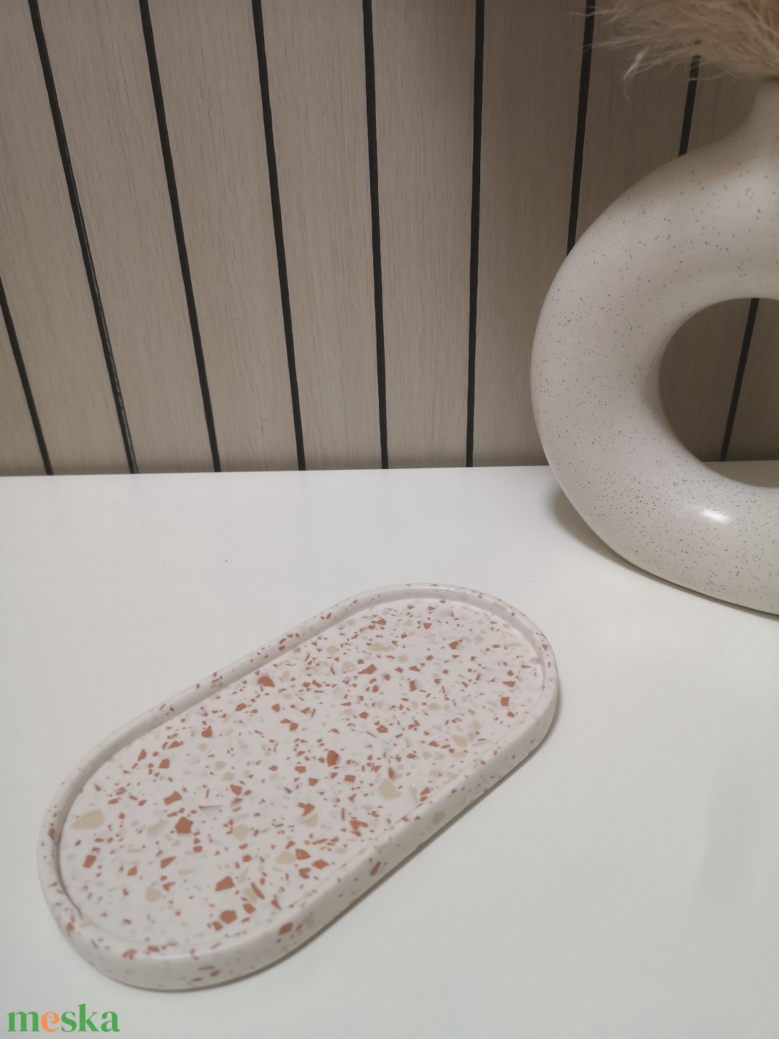 Terrakotta terrazzo ovális tálca és tároló pohár szett - otthon & életmód - dekoráció - asztal és polc dekoráció - dekorációs tál, tartó - Meska.hu Terrakotta terrazzo ovális tálca és tároló pohár szett - otthon & életmód - dekoráció - asztal és polc dekoráció - dekorációs tál, tartó - Meska.hu