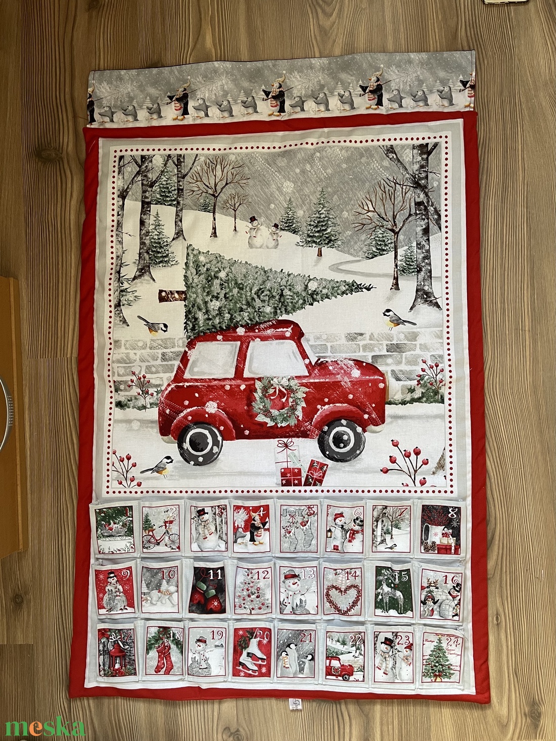 Adventi naptár autós - karácsony - adventi díszek - adventi naptár - Meska.hu