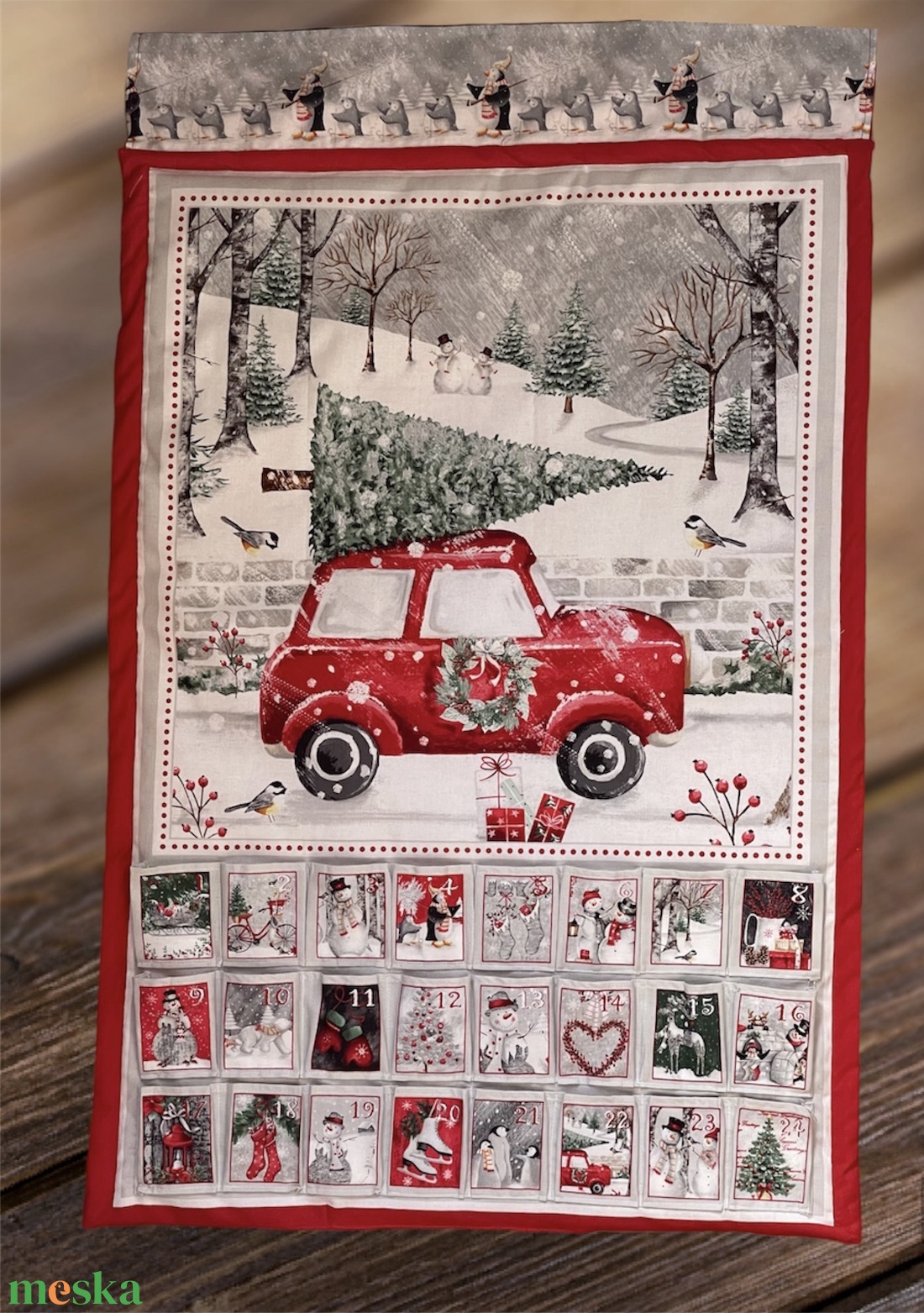 Adventi naptár autós - karácsony - adventi díszek - adventi naptár - Meska.hu