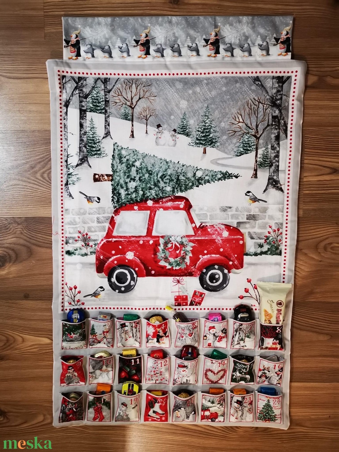 Adventi naptár autós - karácsony - adventi díszek - adventi naptár - Meska.hu