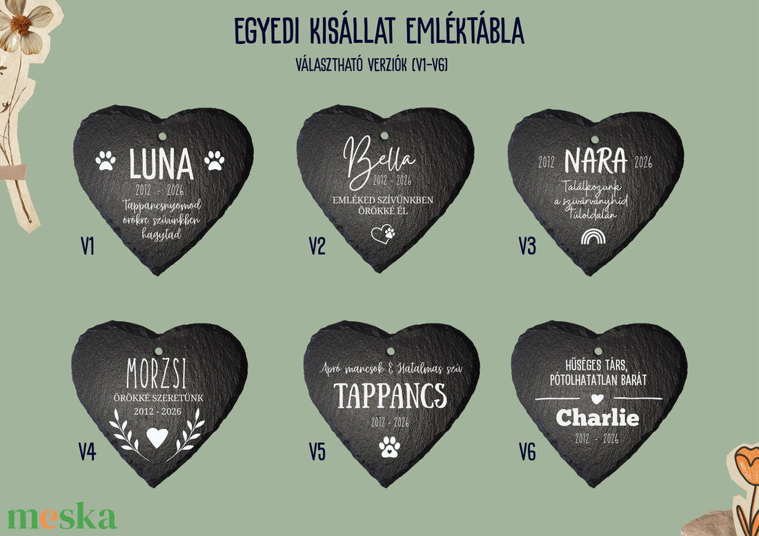 Egyedi névvel ellátott kisállat emléktábla kutyáknak, macskáknak és egyéb házi kedvenceknek, kis cölöppel leszúrható - otthon & életmód - kisállatoknak - kutyáknak - kutya biléta - Meska.hu