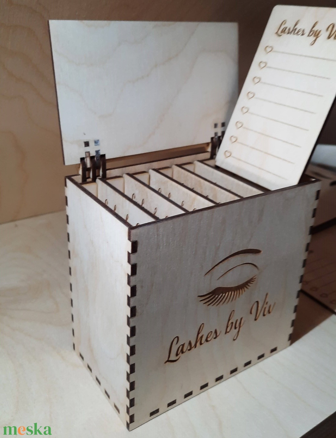 LashBox Műszempilla rendszerező és tároló dobozka a TE saját logóddal cégneveddel. - otthon & életmód - tárolás & rendszerezés - doboz - Meska.hu