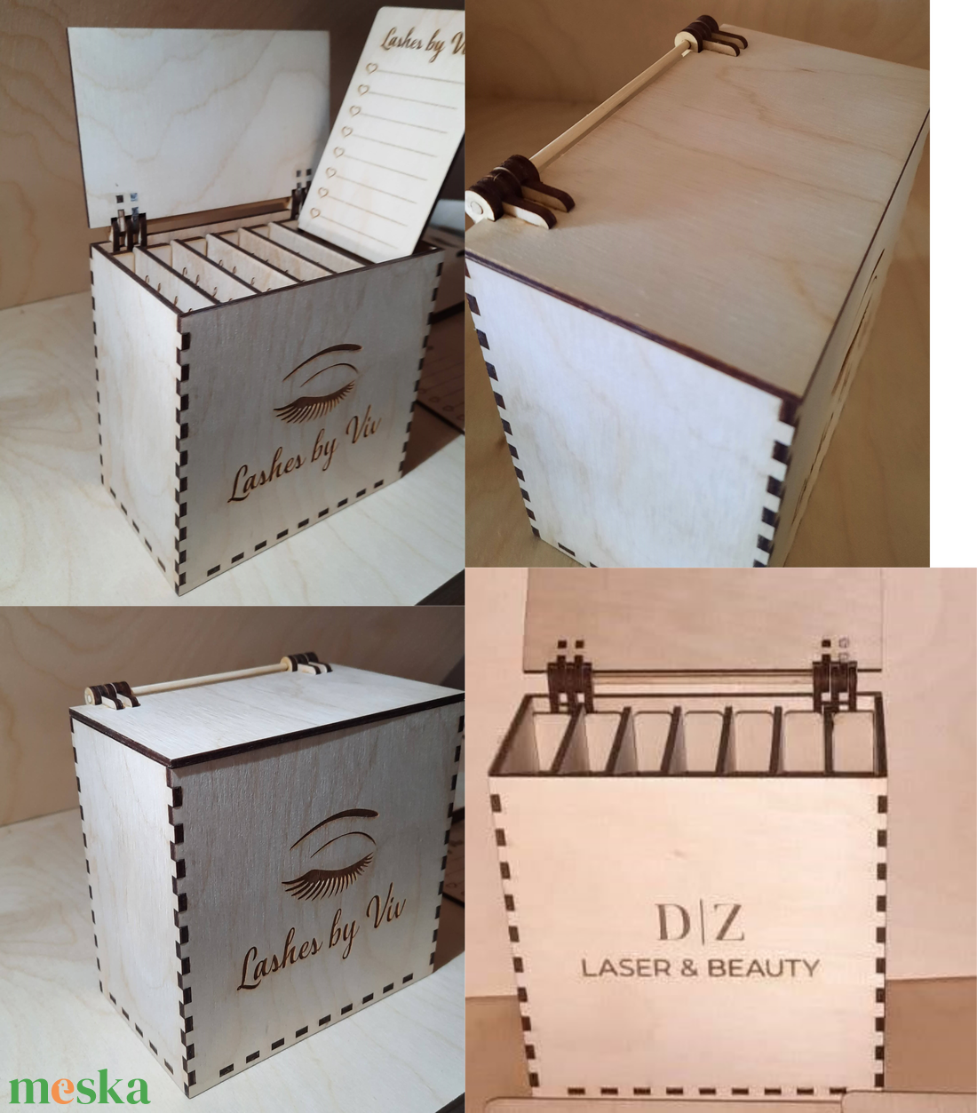 LashBox Műszempilla rendszerező és tároló dobozka a TE saját logóddal cégneveddel. - otthon & életmód - tárolás & rendszerezés - doboz - Meska.hu