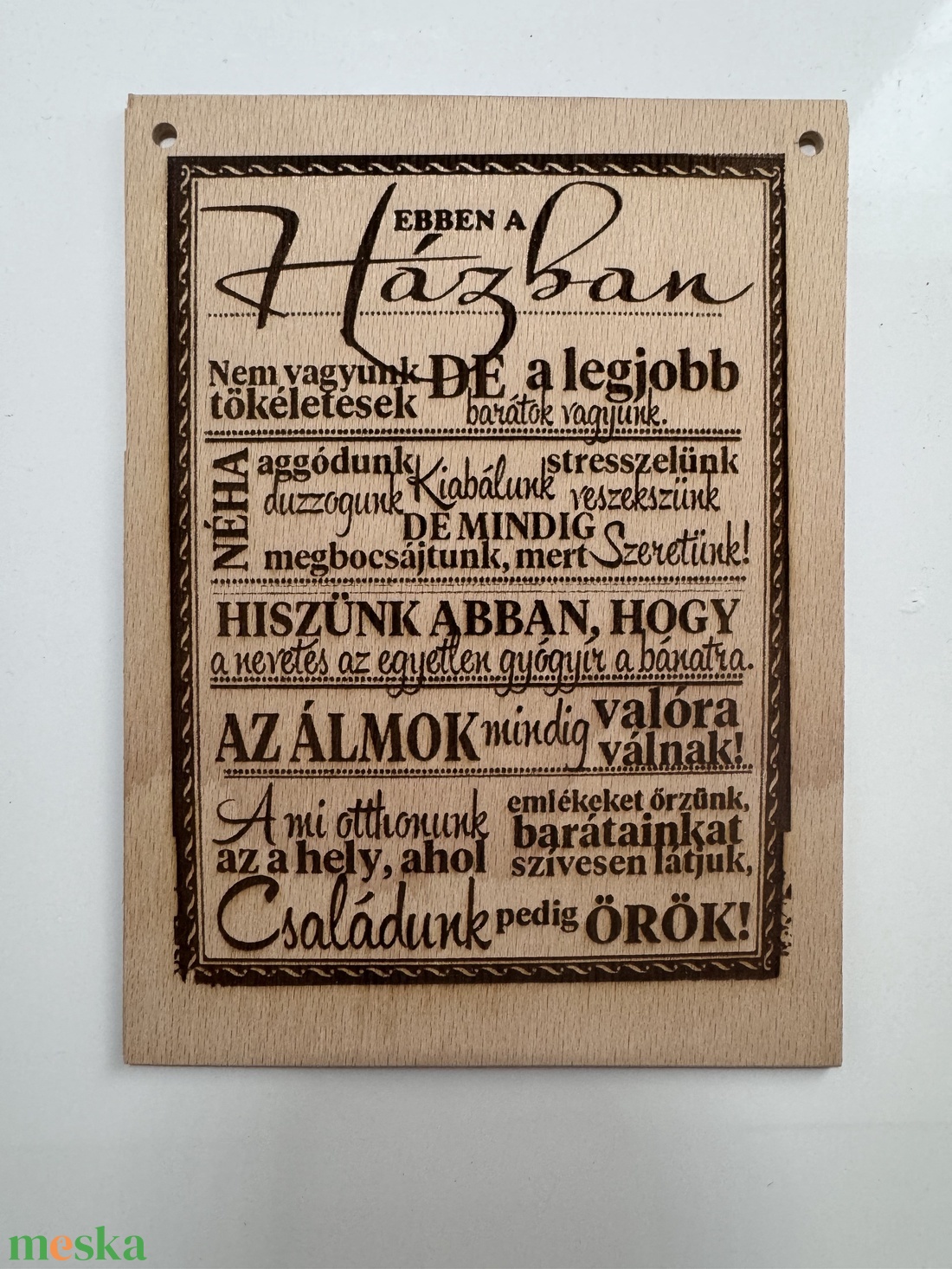 Fatábla Ebben a házban - otthon & életmód - dekoráció - kép & falikép - táblakép - Meska.hu Fatábla Ebben a házban - otthon & életmód - dekoráció - kép & falikép - táblakép - Meska.hu
