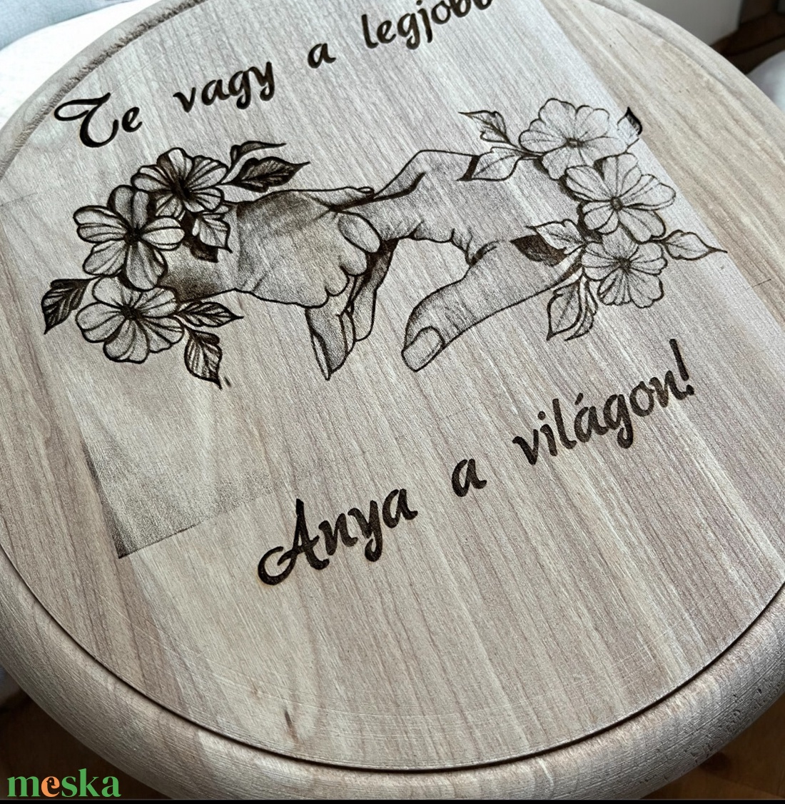 Tálaló Te vagy a legjobb Anya - otthon & életmód - konyhafelszerelés, tálalás - tálalás - zsúrkocsi, tálalóasztal - Meska.hu