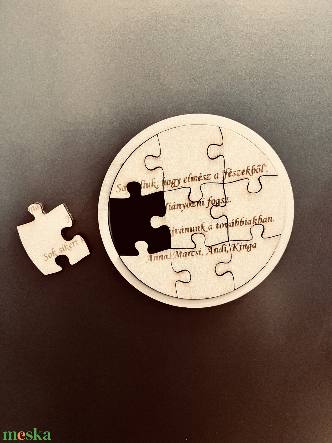 Egyedi emlék puzzle - otthon & életmód - konyhafelszerelés, tálalás - konyhai dekoráció - hűtőmágnes - Meska.hu