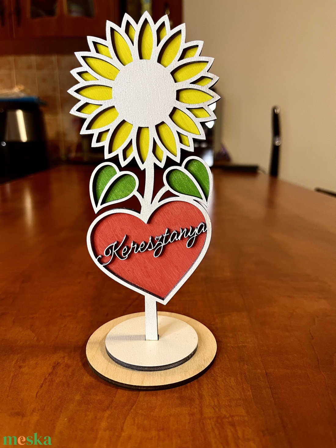 Anyáknapi örök napraforgó - otthon & életmód - virágdekoráció - virágdíszek - asztali virágdísz - Meska.hu