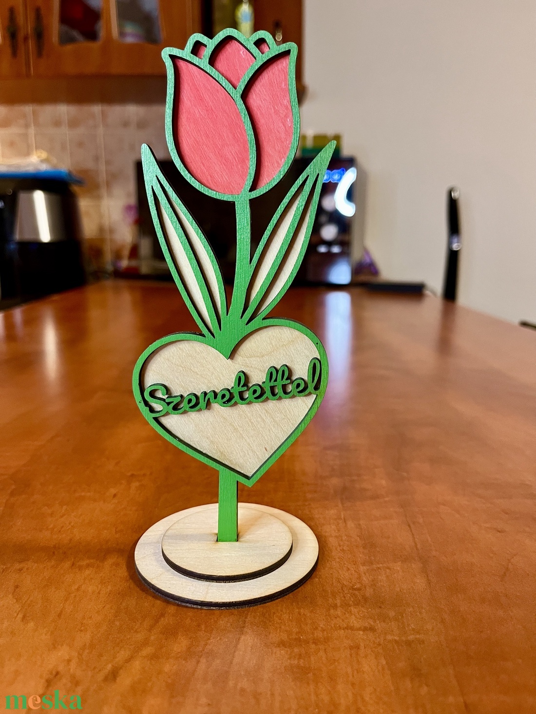 Anyáknapi örök tulipán - otthon & életmód - virágdekoráció - virágdíszek - asztali virágdísz - Meska.hu