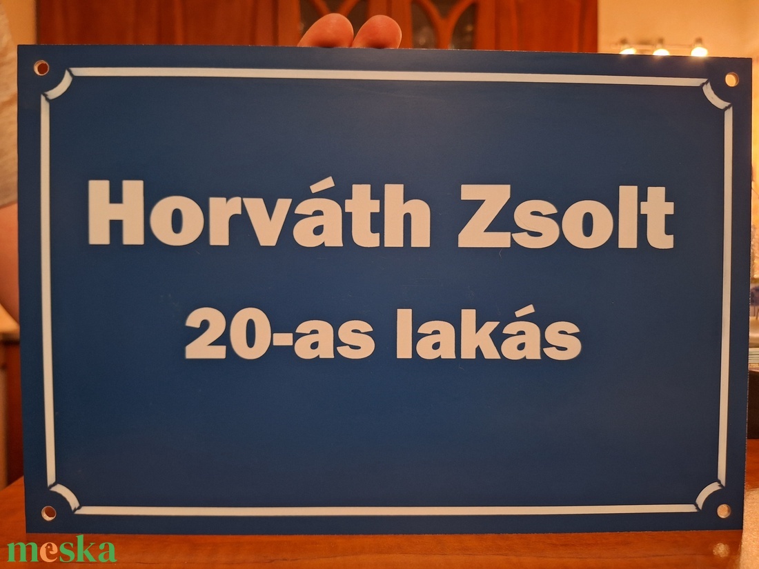 Egyedi névtáblák, parkolótáblák, információs táblák - otthon & életmód - ház & kert - névtábla - Meska.hu