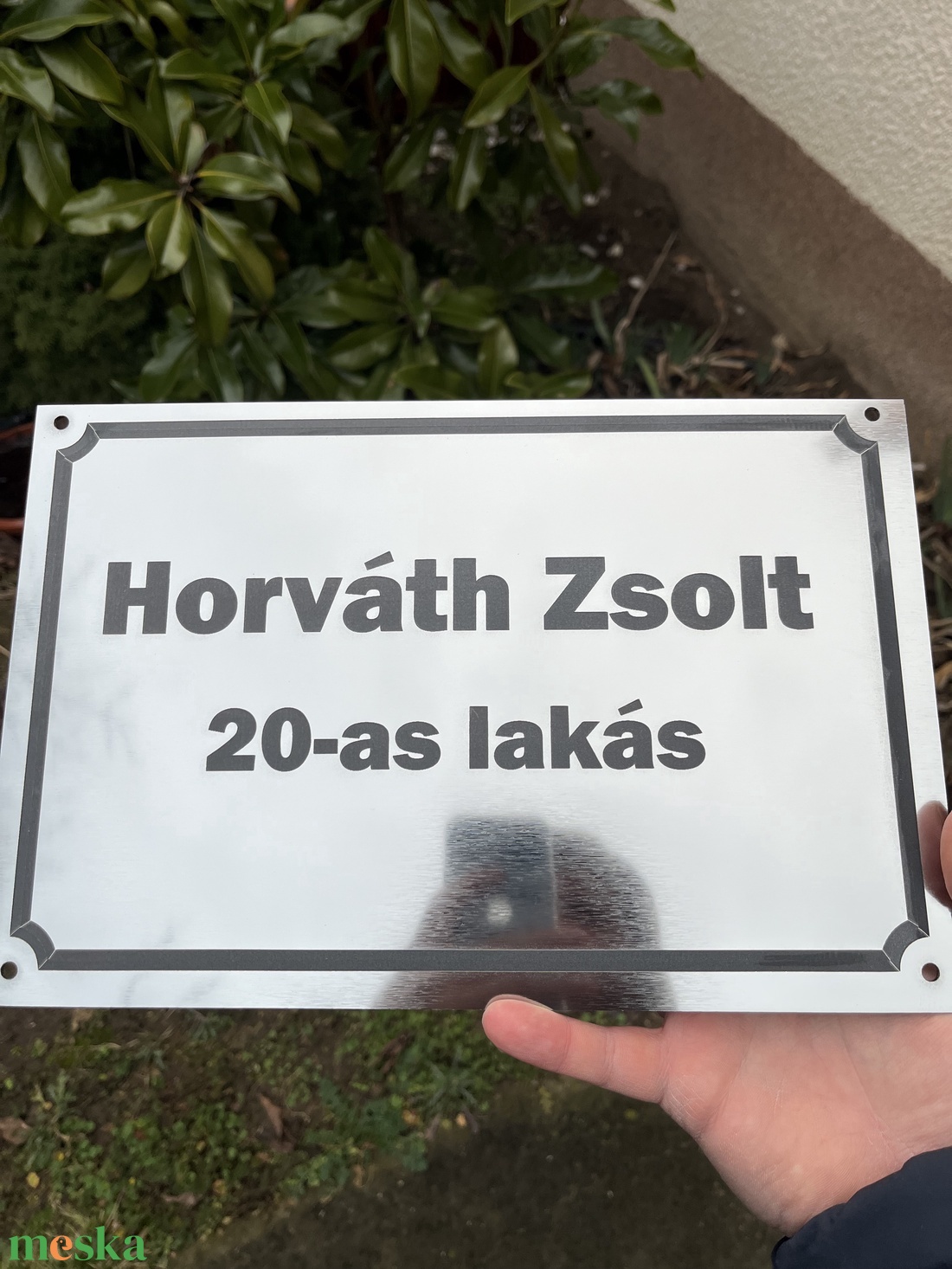Egyedi névtáblák, parkolótáblák, információs táblák - otthon & életmód - ház & kert - névtábla - Meska.hu
