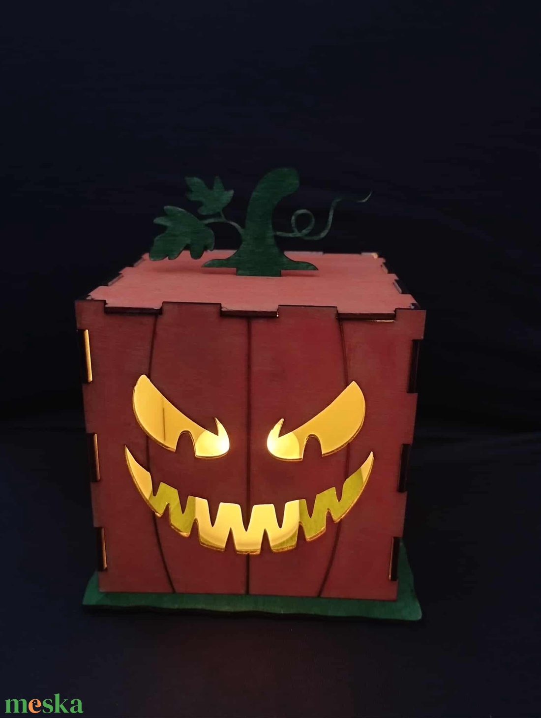 Fa Halloween töklámpás doboz kézműves dekoráció - otthon & életmód - dekoráció - halloween - halloweeni tök - Meska.hu Fa Halloween töklámpás doboz kézműves dekoráció - otthon & életmód - dekoráció - halloween - halloweeni tök - Meska.hu