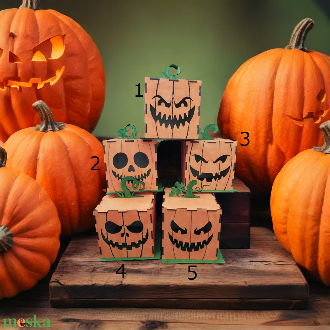 Fa Halloween töklámpás doboz kézműves dekoráció - otthon & életmód - dekoráció - halloween - halloweeni tök - Meska.hu Fa Halloween töklámpás doboz kézműves dekoráció - otthon & életmód - dekoráció - halloween - halloweeni tök - Meska.hu