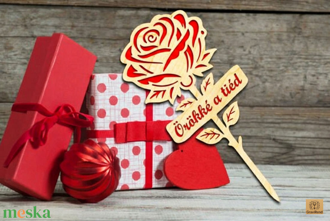 Valentin napi örök rózsa - otthon & életmód - virágdekoráció - virágok - szálas virág - Meska.hu