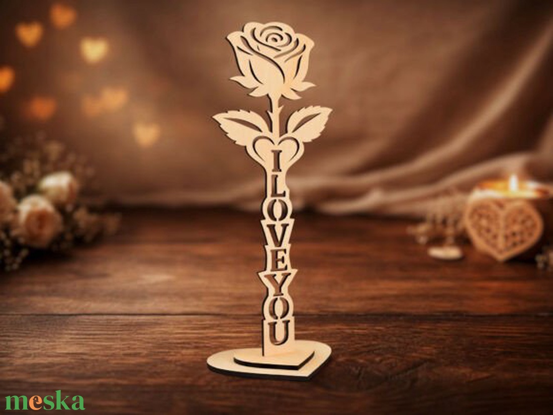 rózsa felirattal � romantikus ajándék több felirattal - otthon & életmód - virágdekoráció - virágok - szálas virág - Meska.hu