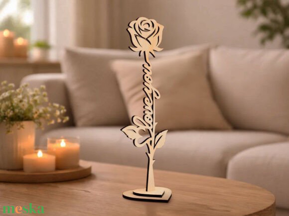 rózsa felirattal � romantikus ajándék több felirattal - otthon & életmód - virágdekoráció - virágok - szálas virág - Meska.hu