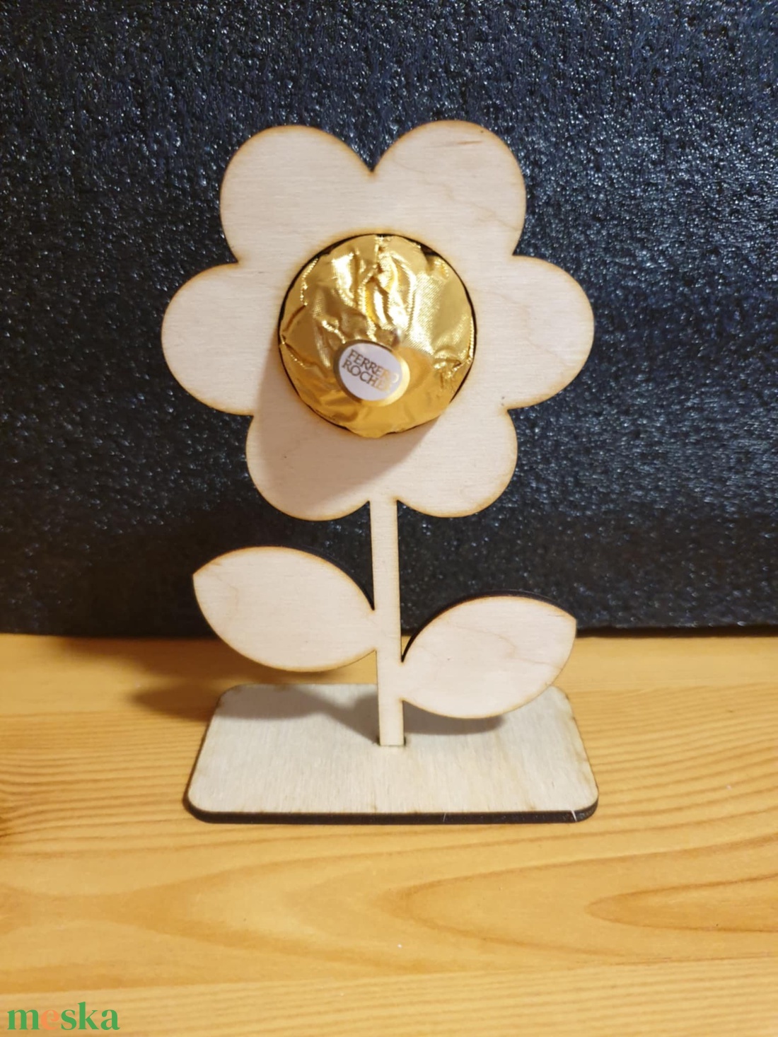 virág édességtartóval - otthon & életmód - virágdekoráció - virágdíszek - asztali virágdísz - Meska.hu