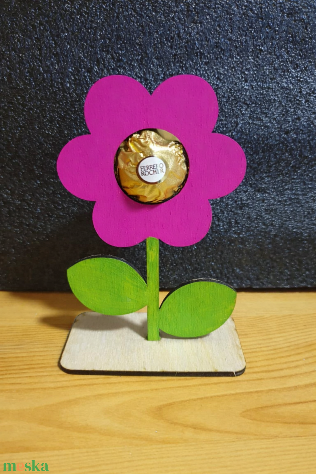 virág édességtartóval - otthon & életmód - virágdekoráció - virágdíszek - asztali virágdísz - Meska.hu