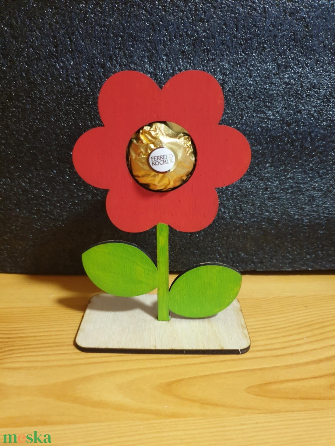 virág édességtartóval - otthon & életmód - virágdekoráció - virágdíszek - asztali virágdísz - Meska.hu