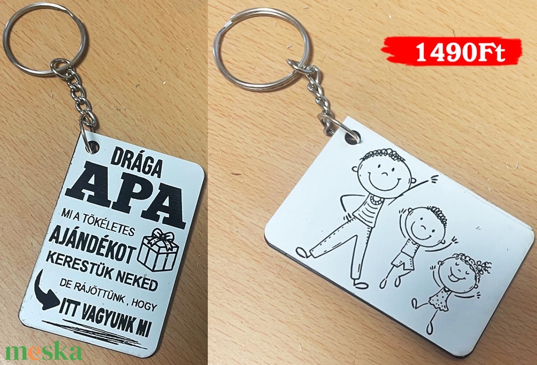 Gravírozott akril kulcstartók - táska & tok - kulcstartó & táskadísz - kulcstartó - Meska.hu