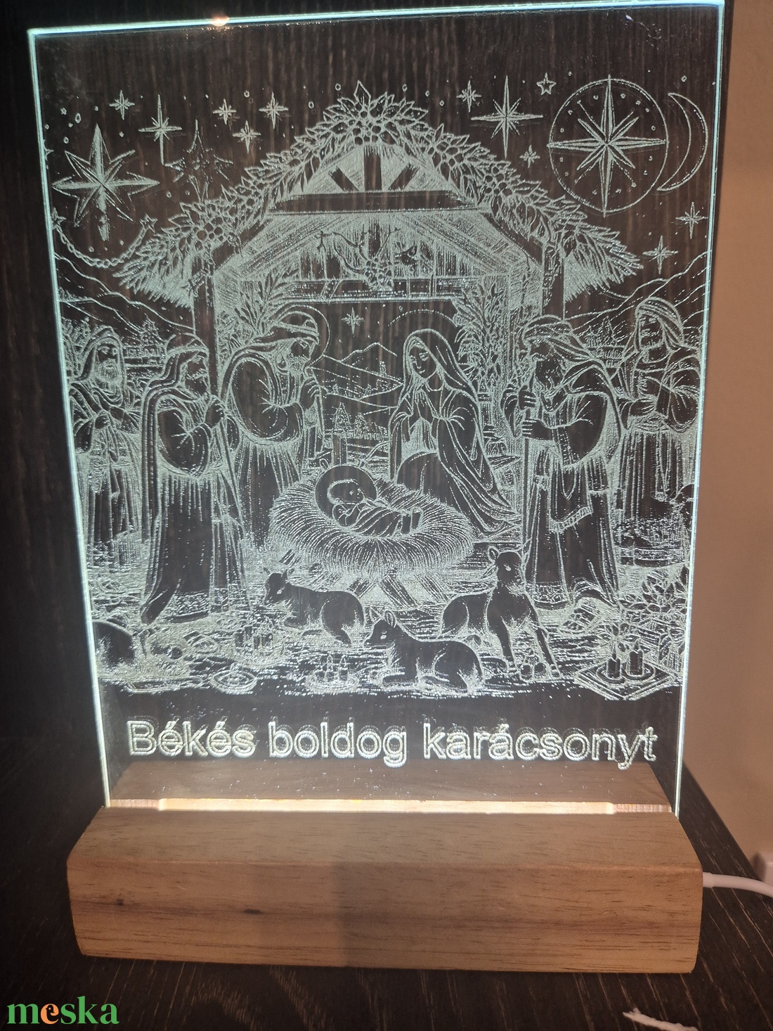 Karácsonyi betlehem - karácsony - mikulás - mikulás beltéri dekoráció - Meska.hu