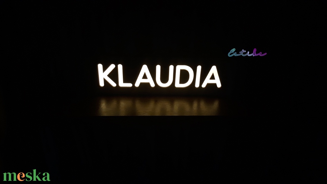 Világító névdoboz - otthon & életmód - lámpa - hangulatlámpa - Meska.hu