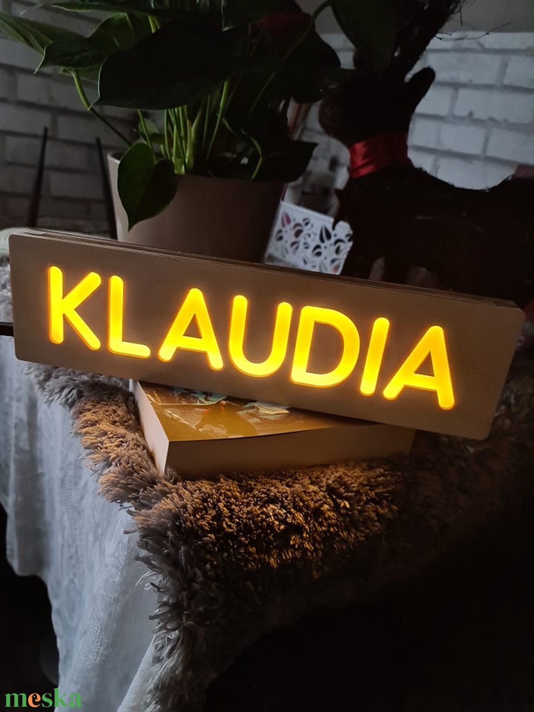 Világító névdoboz - otthon & életmód - lámpa - hangulatlámpa - Meska.hu