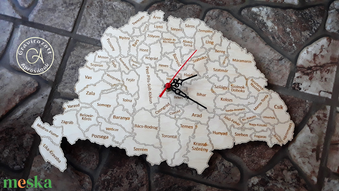 Óra - Nagy-Magyarország - otthon & életmód - dekoráció - fali és függő dekoráció - falióra & óra - Meska.hu Óra - Nagy-Magyarország - otthon & életmód - dekoráció - fali és függő dekoráció - falióra & óra - Meska.hu