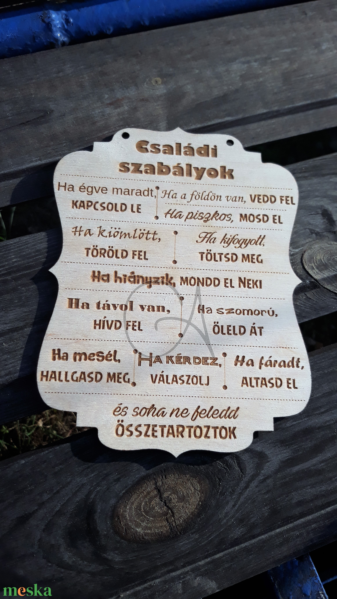 Családi szabályok - tábla - otthon & életmód - dekoráció - kép & falikép - táblakép - Meska.hu Családi szabályok - tábla - otthon & életmód - dekoráció - kép & falikép - táblakép - Meska.hu