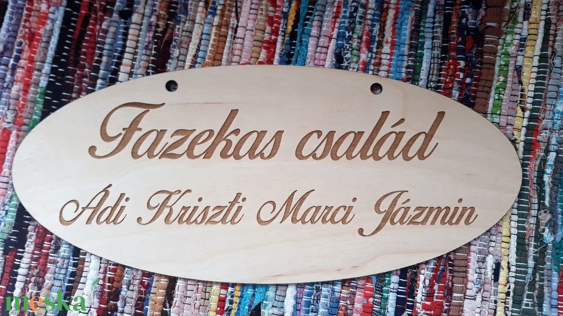 Családi ajtótábla - otthon & életmód - dekoráció - ajtó- és ablak dekoráció - ajtótábla - Meska.hu