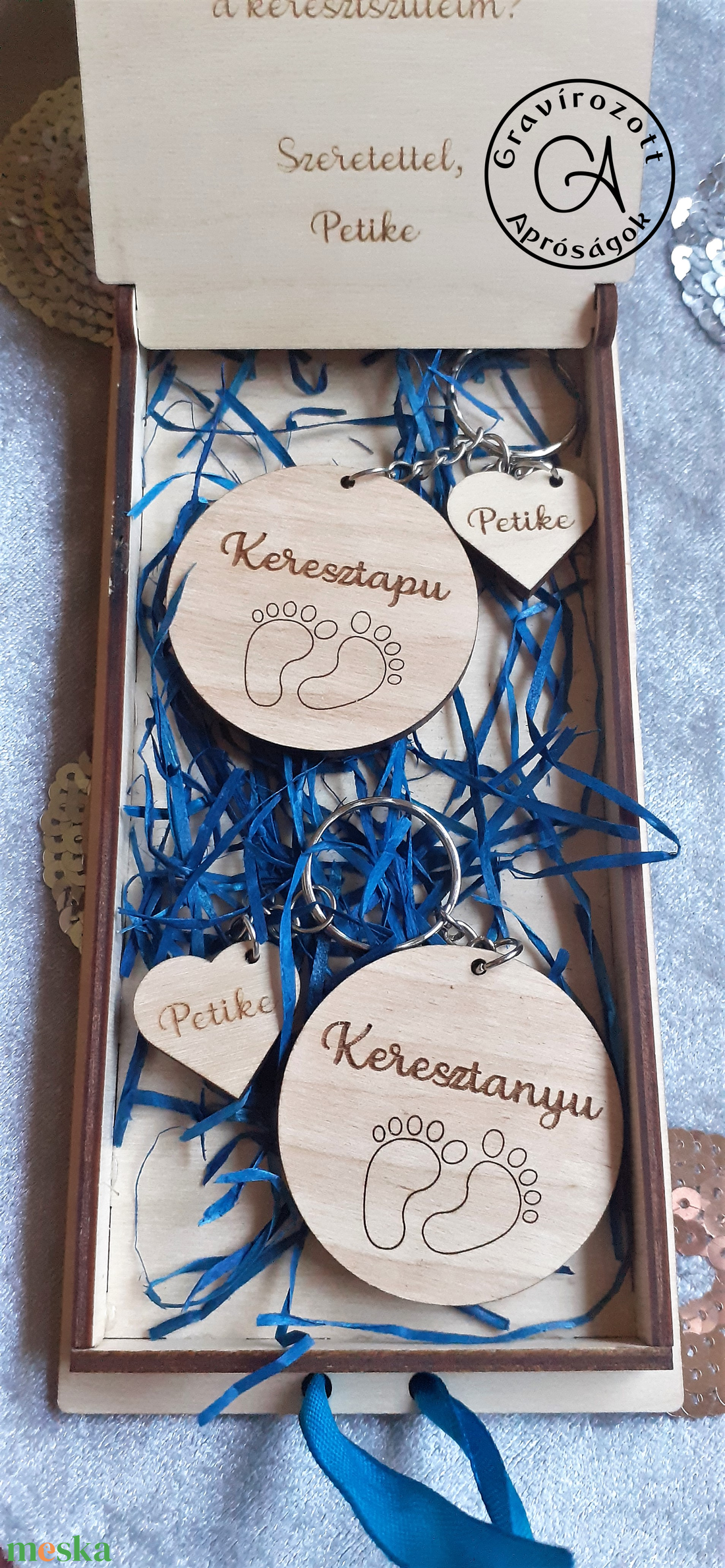 Keresztszülő felkérő kulcstartóval - otthon & életmód - dekoráció - asztal és polc dekoráció - díszdoboz - Meska.hu Keresztszülő felkérő kulcstartóval - otthon & életmód - dekoráció - asztal és polc dekoráció - díszdoboz - Meska.hu