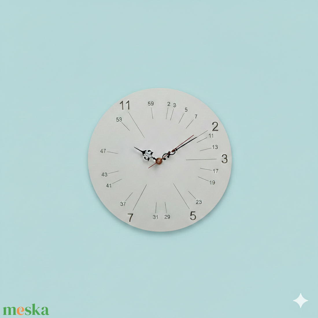Prímszám óra - otthon & életmód - dekoráció - fali és függő dekoráció - falióra & óra - Meska.hu