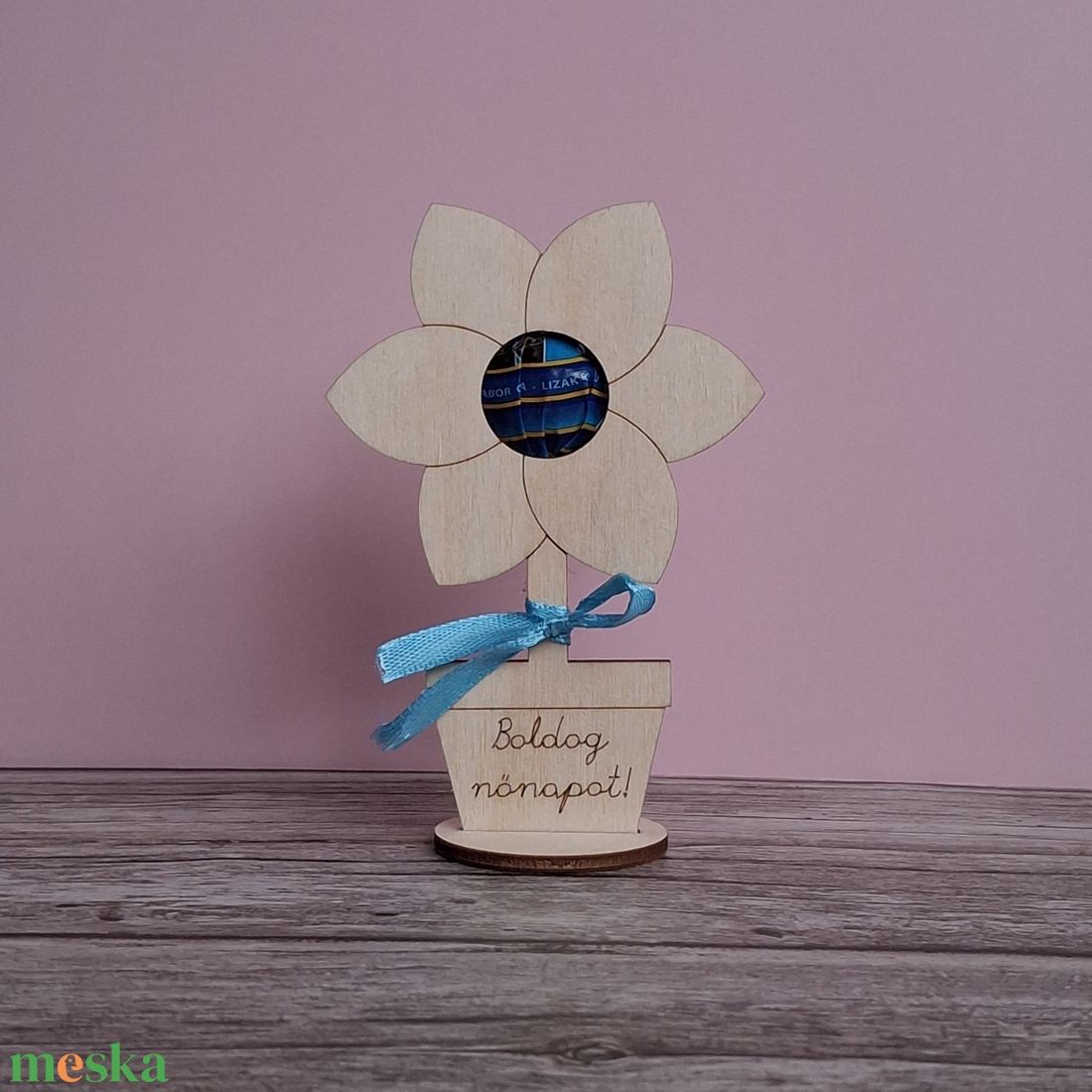 Nyalóka tartó cserepes virág - otthon & életmód - dekoráció - dísztárgy - Meska.hu