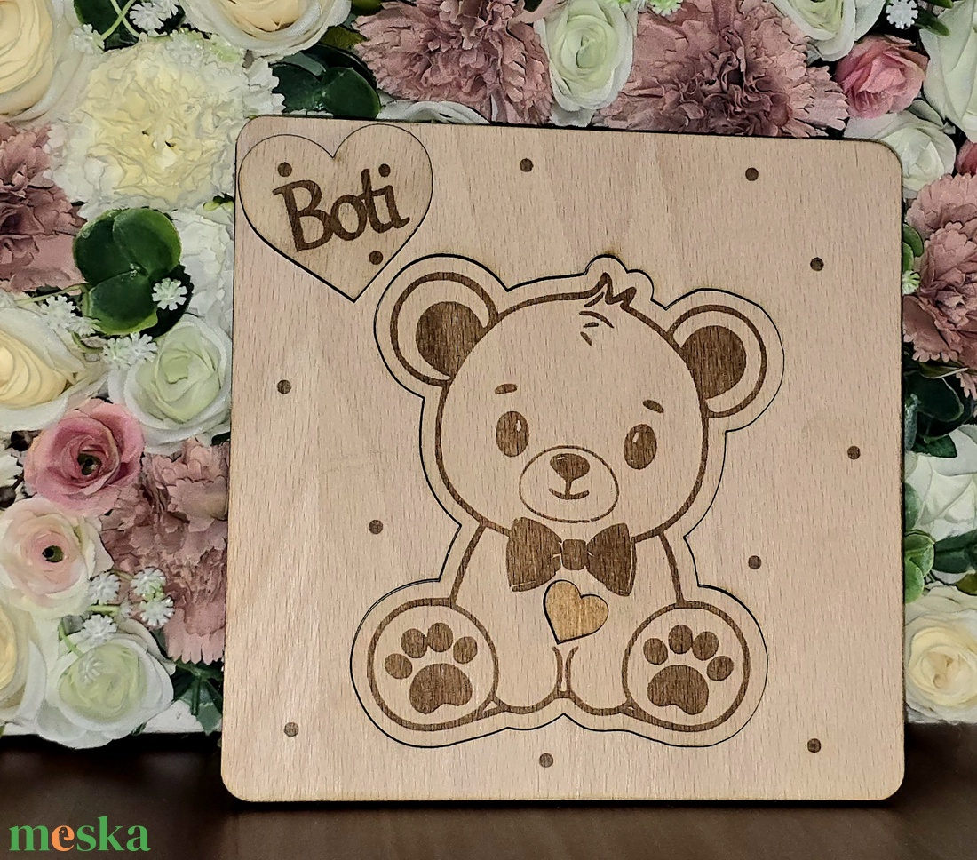 Keresztszülő felkérő és emlék � névre szóló gravírozott fa  - baba - mama - keresztelő kellékek - keresztszülő felkérő - Meska.hu