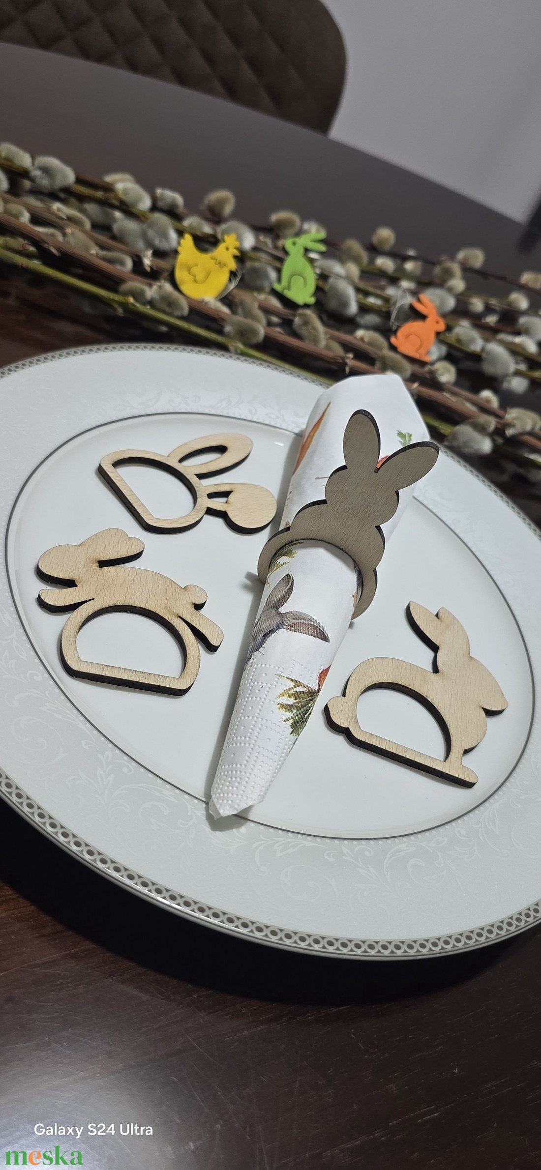 Húsvéti szalvétatartó szett - ünnepi díszek, dekorációk - húsvéti díszek és dekorációk - húsvéti asztaldíszek - Meska.hu