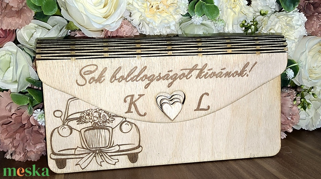 Pénz átadó esküvőre - esküvő - emlék & ajándék - köszönőajándék - Meska.hu