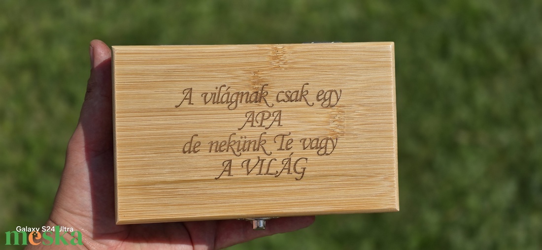 Apák napja: Boros szett apák napjára - otthon & életmód - konyhafelszerelés, tálalás - italos kellékek - boros díszdoboz - Meska.hu