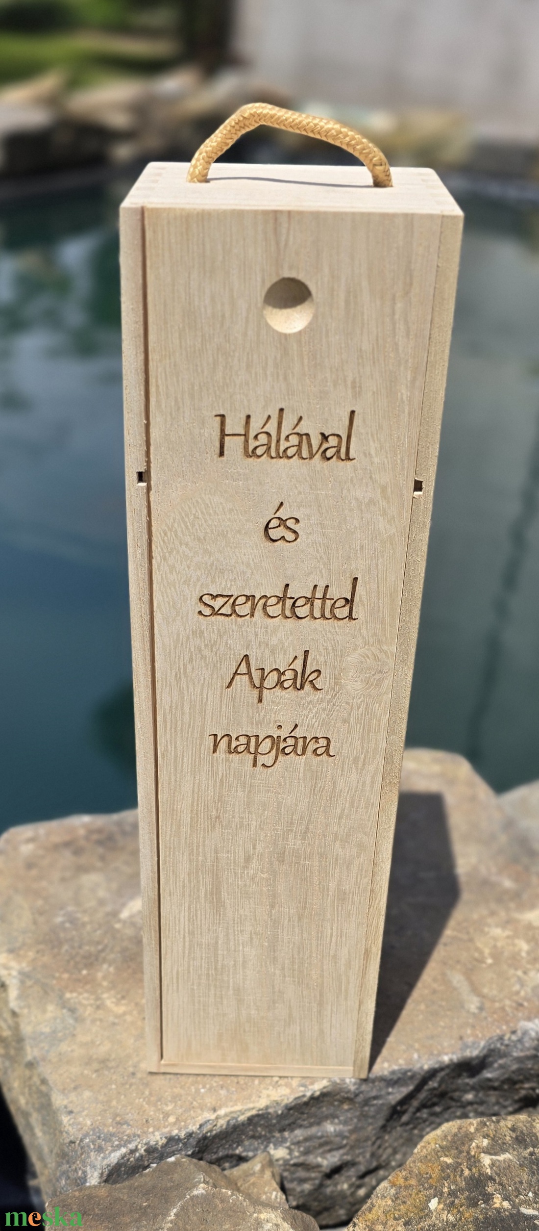 Apák napja: boros doboz - otthon & életmód - konyhafelszerelés, tálalás - italos kellékek - boros díszdoboz - Meska.hu