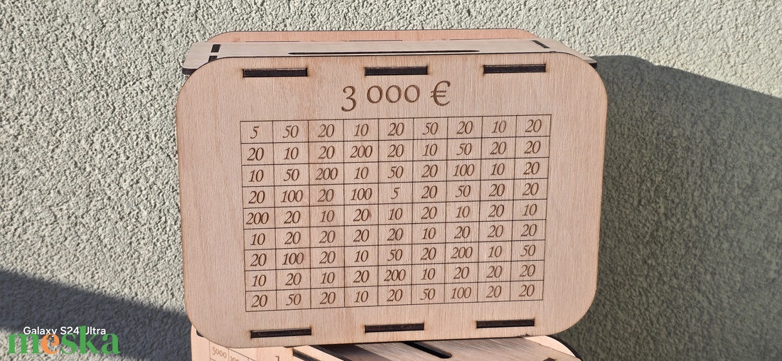 � Fa gravírozott névre szóló euros persely - otthon & életmód - dekoráció - asztal és polc dekoráció - persely - Meska.hu