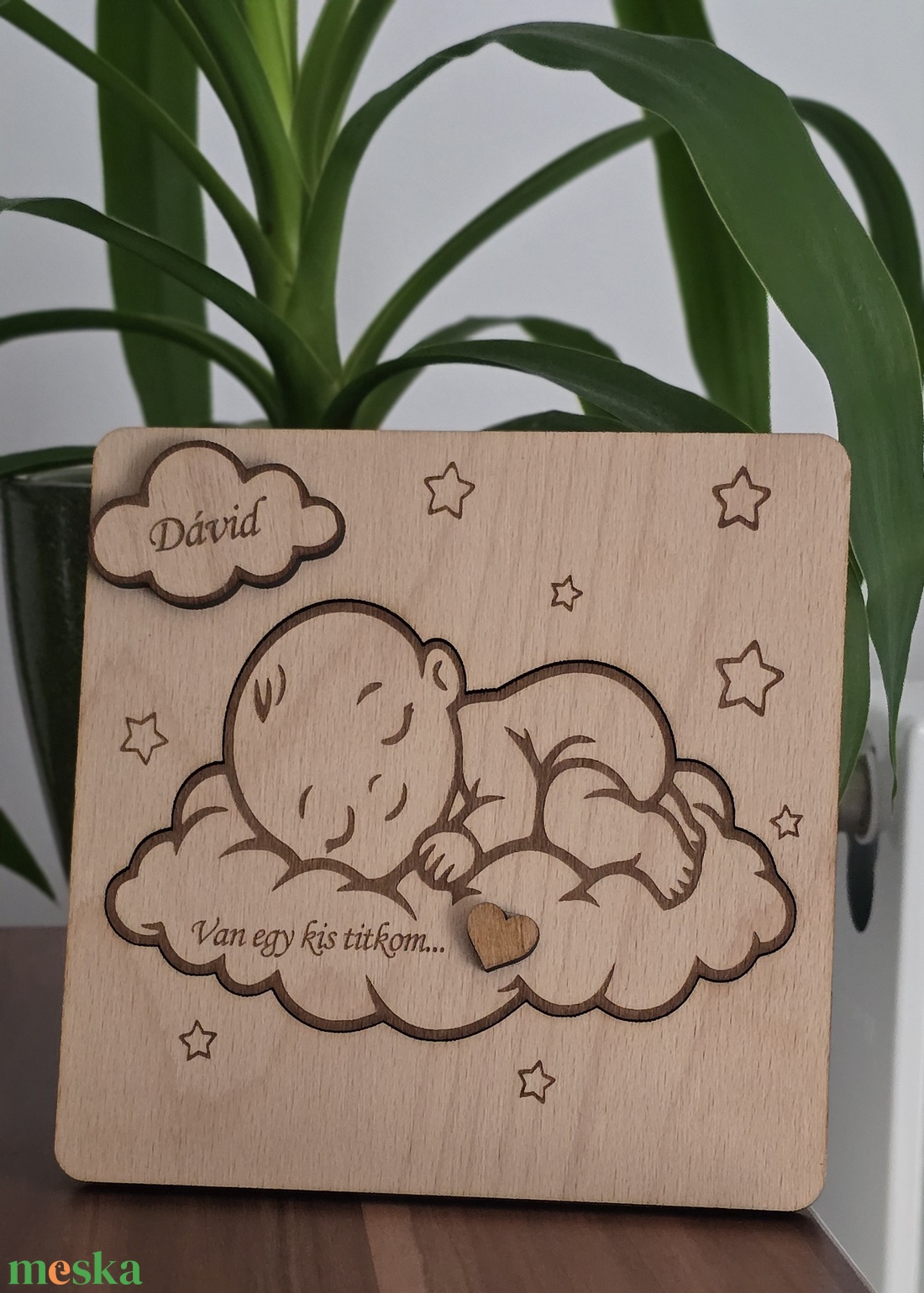 Keresztszülő felkérő és emlék � névre szóló gravírozott fa  - baba - mama - keresztelő kellékek - keresztszülő felkérő - Meska.hu