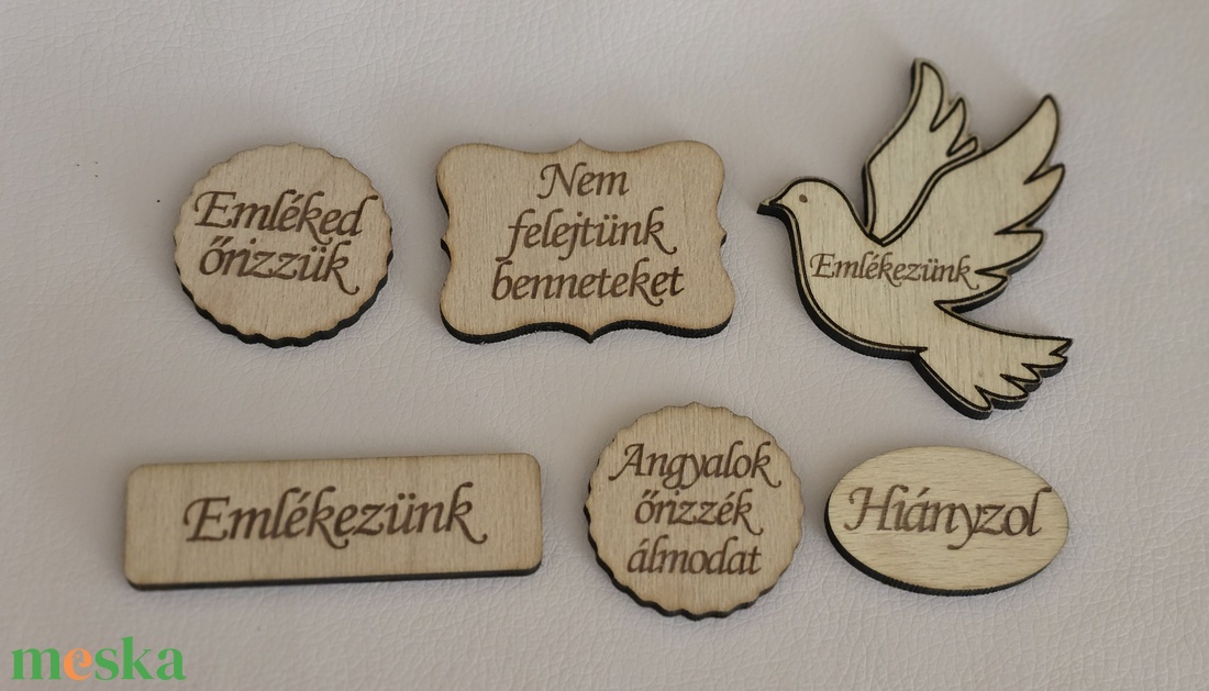 Kegyeleti felirat, mindenszentek gravírozott táblák - otthon & életmód - vallás - temetkezési tárgy - sírdísz, kegyeleti dísz - Meska.hu