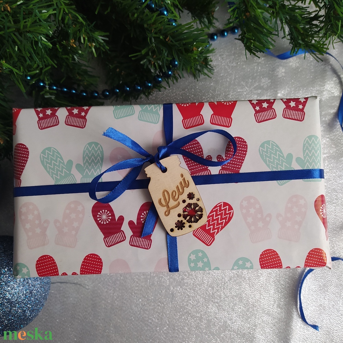 8db-os névtábla szett ajándékokra - karácsony - karácsonyi ajándékozás - karácsonyi ajándékcsomagolás - Meska.hu