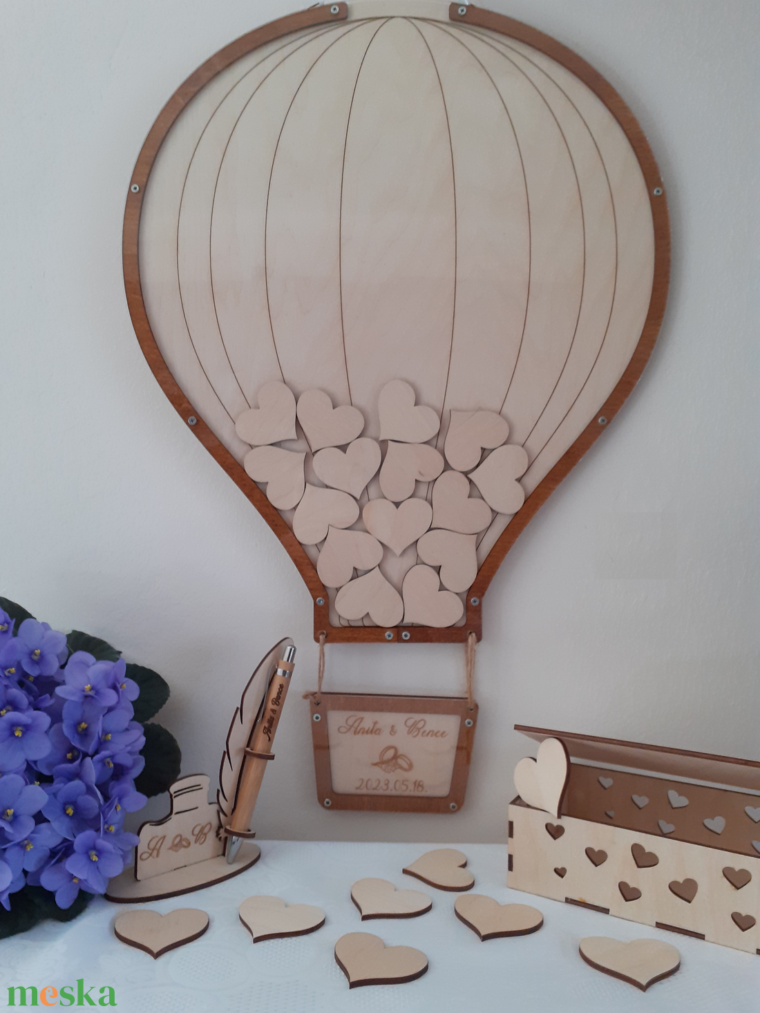 Hőlégballon alternatív vendégkönyv szett - esküvő - emlék & ajándék - vendégkönyv - Meska.hu Hőlégballon alternatív vendégkönyv szett - esküvő - emlék & ajándék - vendégkönyv - Meska.hu