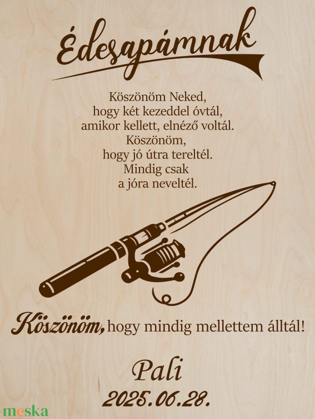 Apa köszöntő tábla - esküvő - emlék & ajándék - szülőköszöntő ajándék - Meska.hu