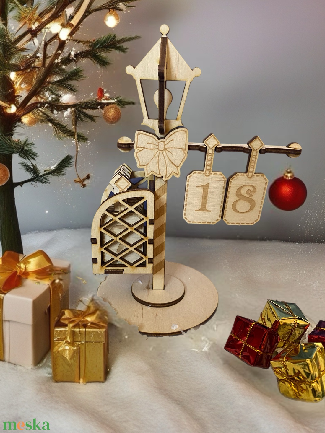 Lámpás adventi naptár - karácsony - adventi díszek - adventi naptár - Meska.hu