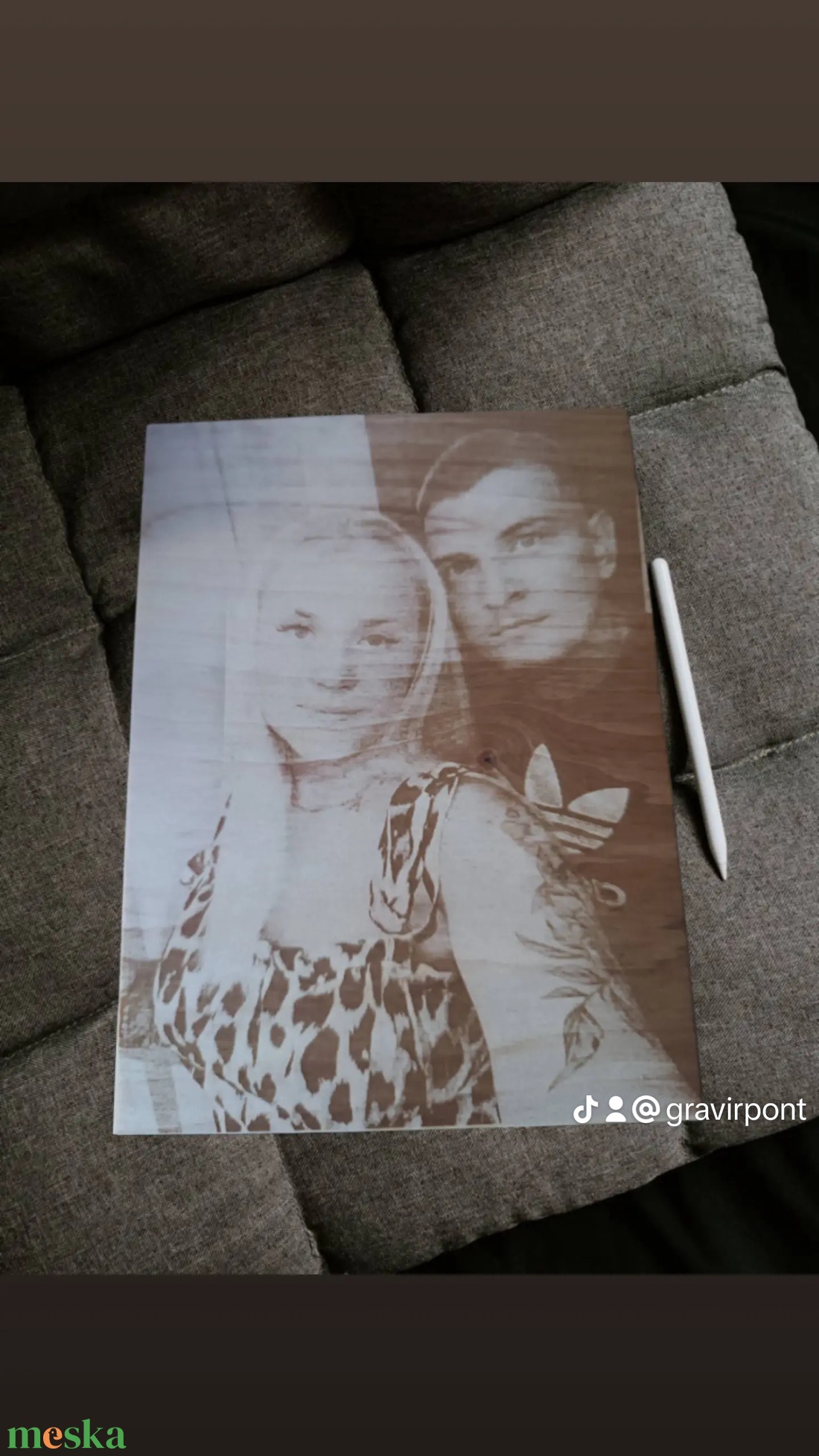 Fénykép gravírozás - esküvő - emlék & ajándék - album & fotóalbum - Meska.hu