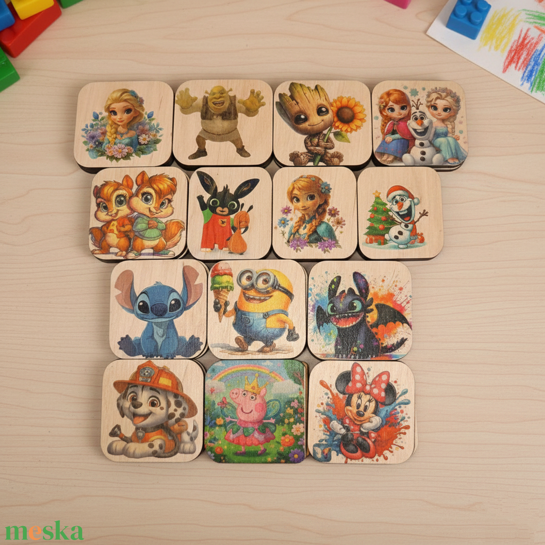Fa memóriajáték  - játék & sport - készségfejlesztő és logikai játék - memória játékok - Meska.hu