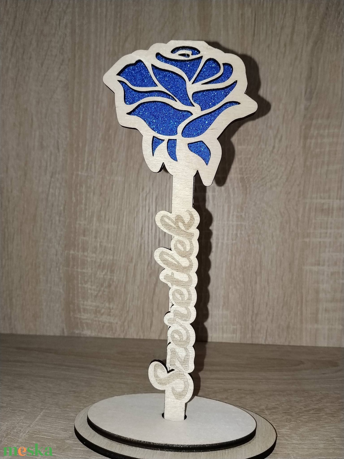 Lézer vágott örökrózsa  - esküvő - dekoráció - asztaldísz - Meska.hu